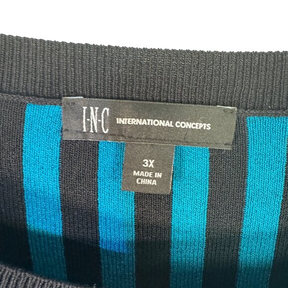 I.N.C. International Concepts Womens Size3x Striped Long Sleeve Top - Picture 5 of 6